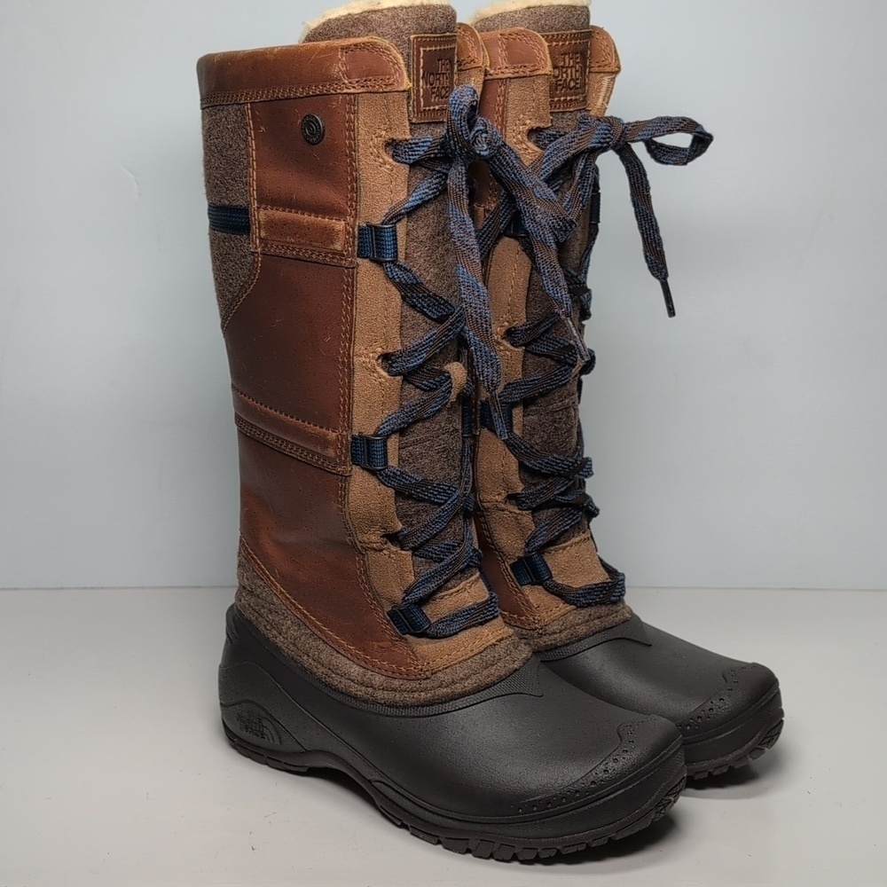 North Face Shelkista IV 200g Primaloft Tall leather boot woman's size 5 EU 36